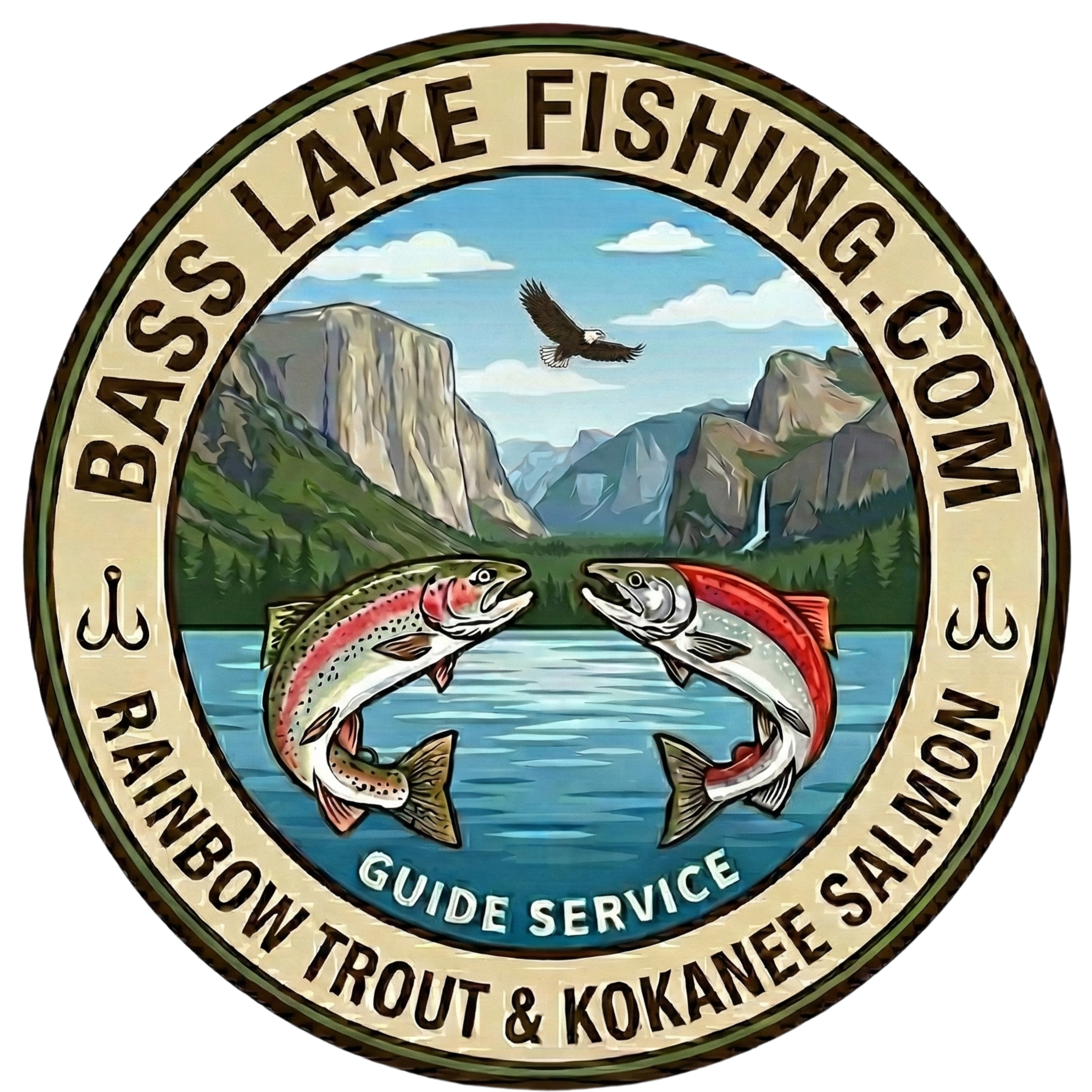 Bass Lake Fishing Logo